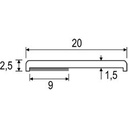 Rollo Remate Plano GQ 1,5 mm. Blanco 50M sin lengüeta