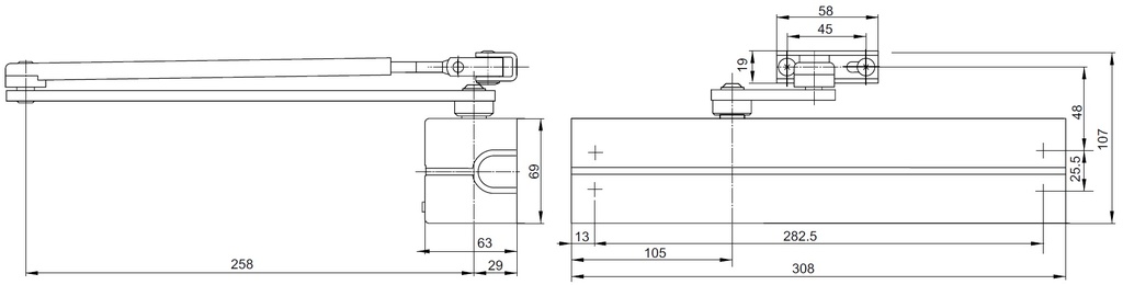 Cotas DC340 brazo articulado