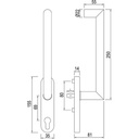 Maneta GQ HSTG80 PZ 10/95mm./T6X80 Inox Mate