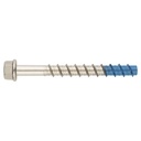 Tornillo Hormigón Hex 10X90 mm. INOX A4 - PUNTA ACERO AL CARBONO