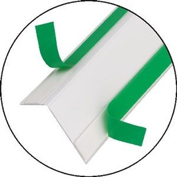 Rollo Remate PVC Angular 1 mm. Blanco - 50M