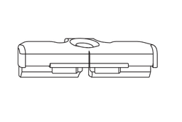 [TRSM0060-200] Cerradero PVC (Salamander) Bulón Standar 1900/56 Gris L/Inox